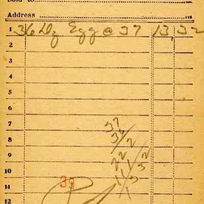 Firnbach and Raupp Receipt 1919