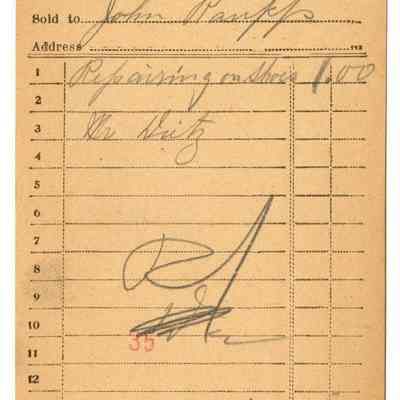 Receipt, 1919