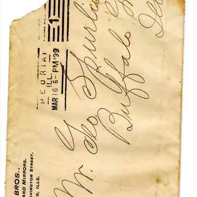 Ford Bros. Envelope for Letter to George Spoerlein, 1899