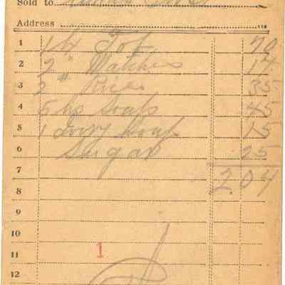 Receipt, 1919