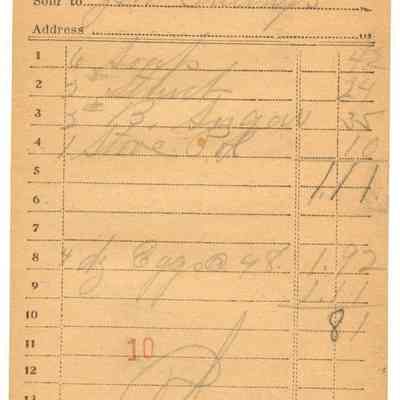 Receipt, 1920