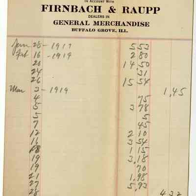 Receipt, 1919