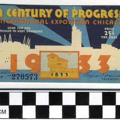Century of Progress ticket
