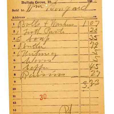 Firnbach and Raupp Receipt 1919