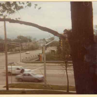 Looking South across Lake Cook Rd. C. 1980