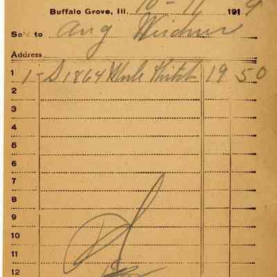 Receipt, 1919
