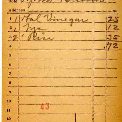 Receipt, 1920