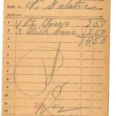 Receipt, 1919