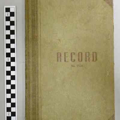 Police Record Ledger 1959
