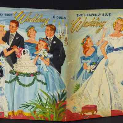 The Heavenly Blue Wedding Paper Dolls
