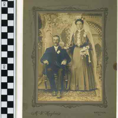 Joseph Link and Margaret Hertzog wedding portrait
