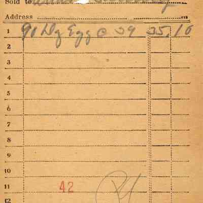 Receipt, 1919