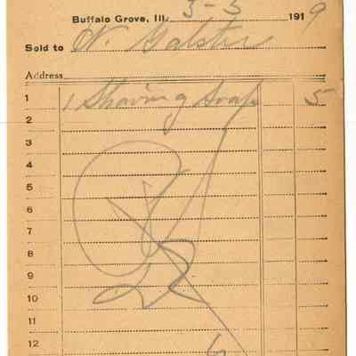 Receipt, 1919