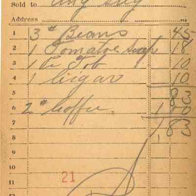 Receipt, 1920