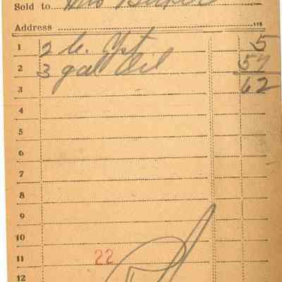 Receipt, 1920