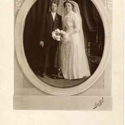 Andrew J. Firnbach and Mae (Maria Barbara) Raupp Wedding Portrait