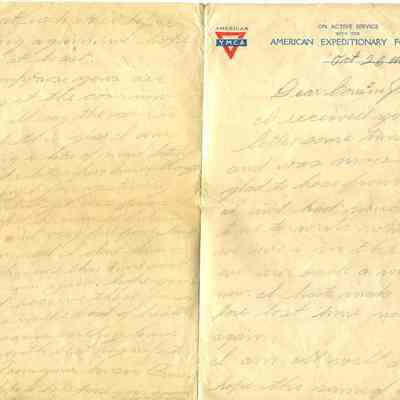 WWI Letter, Oct. 26, 1918
