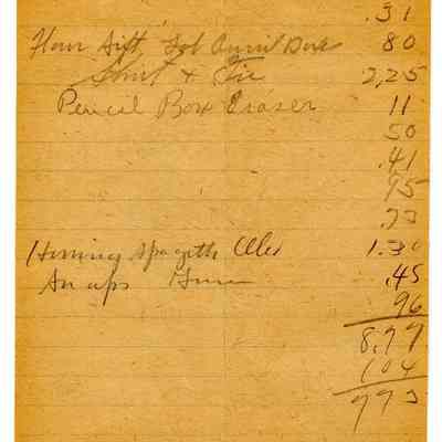 Firnbach and Raupp Receipt 1919