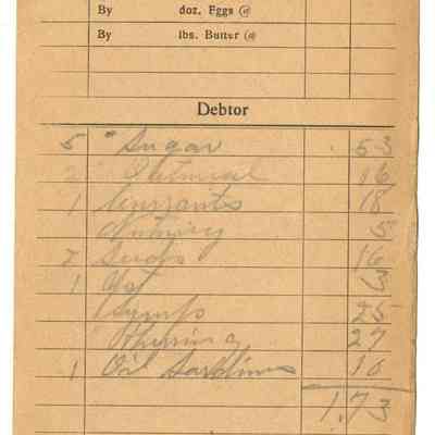 Receipt, 1919