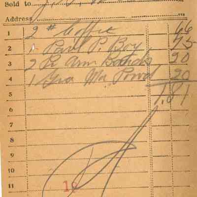 Receipt,1919