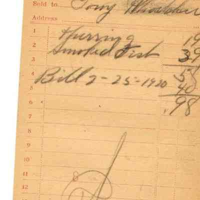 Receipt, 1920