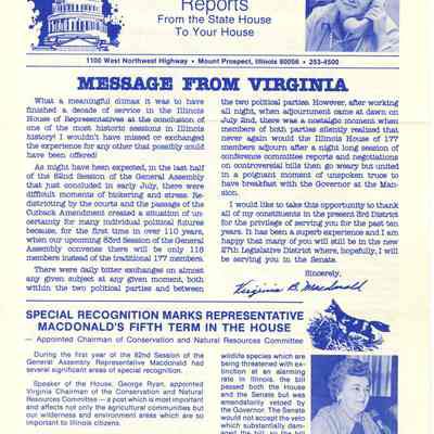 Virgina Macdonald Report C. 1980s