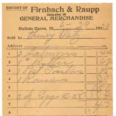 Receipt, 1920