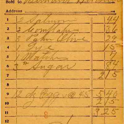 Receipt, 1920