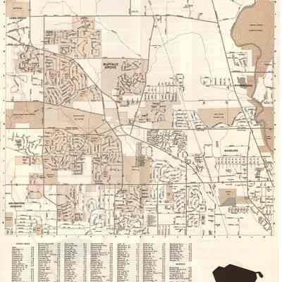 Buffalo Grove Map 1981