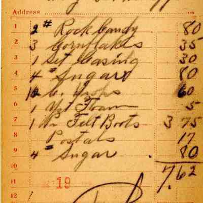 Receipt, 1920