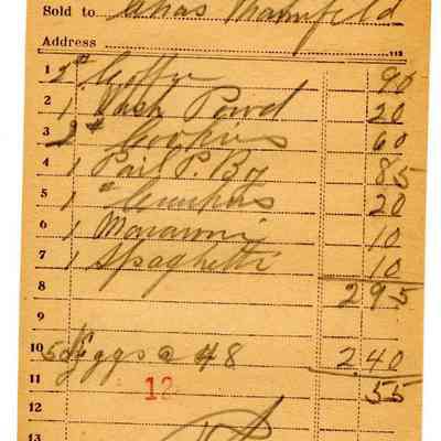 Receipt, 1920