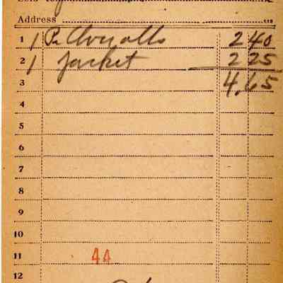 Receipt, 1920
