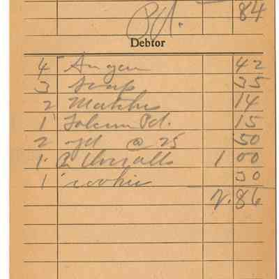 Receipt, 1919