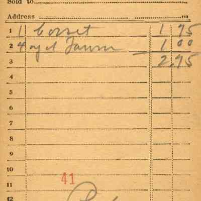 Firnbach and Raupp Receipt 1919