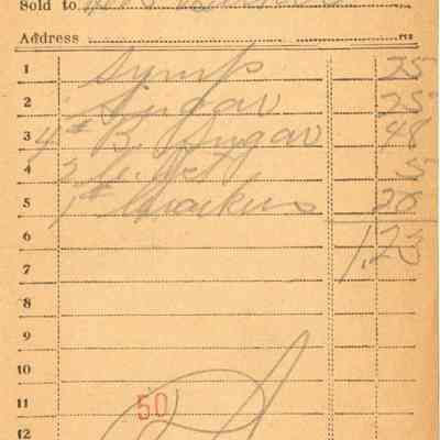 Receipt, 1919