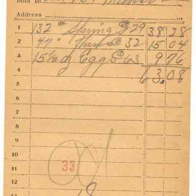 Receipt, 1920