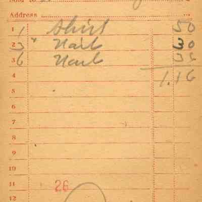 Firnbach and Raupp Receipt 1919