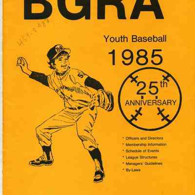 BGRA Youth Baseball 1985
