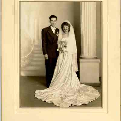 Raymond Brehm and Lorraine Bernhardt Wedding Portrait, 1947