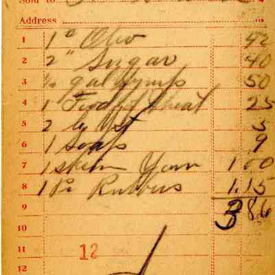 Receipt, 1920