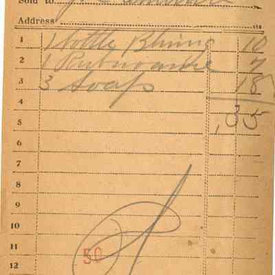 Receipt, 1919