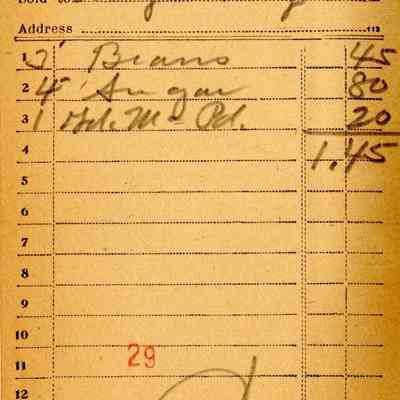Receipt, 1920