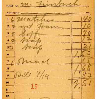 Receipt, 1919