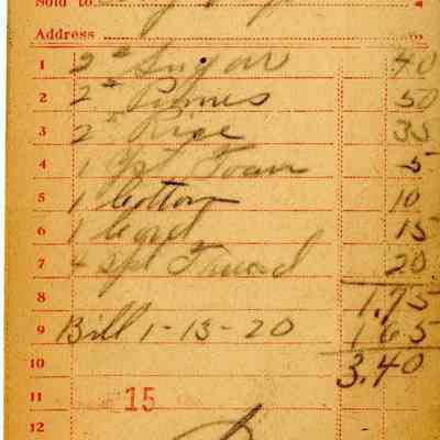Receipt, 1920