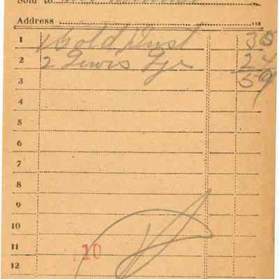 Receipt, 1919