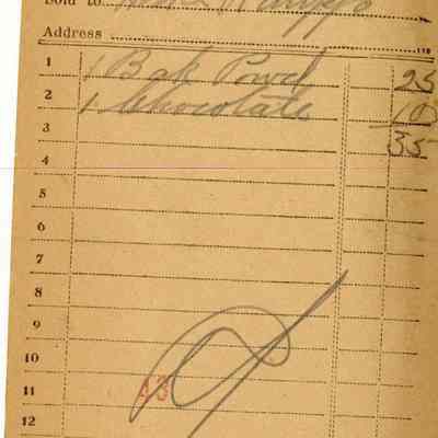 Receipt,1919