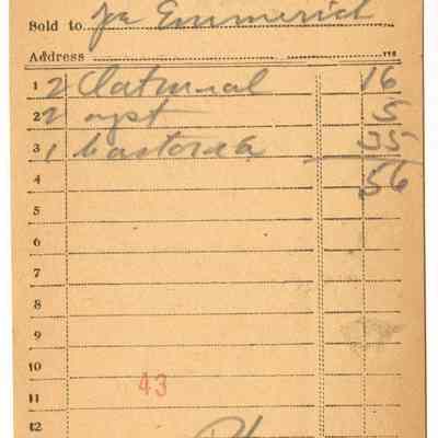 Receipt, 1919