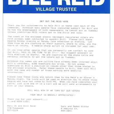 Bill Reid Newsletter