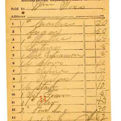 Firnbach and Raupp Receipt 1919
