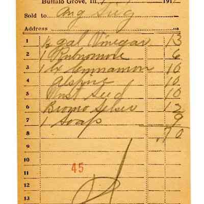 Firnbach and Raupp Receipt 1919
